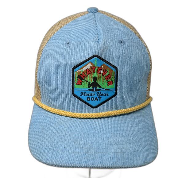 Whatever Floats Your Boat Snapback Trucker Hat Multi OS Rope Arcadian Outfitters - Picture 1 of 9